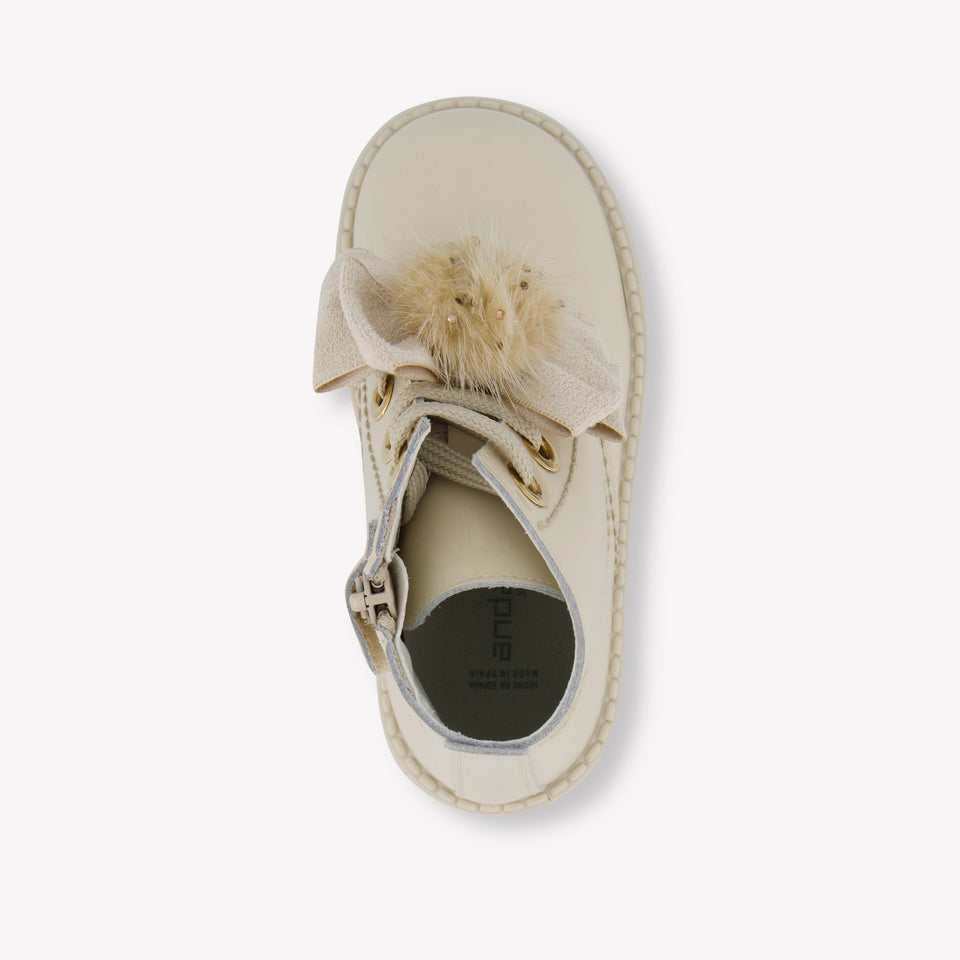 Andanes Girls Boots  Beige