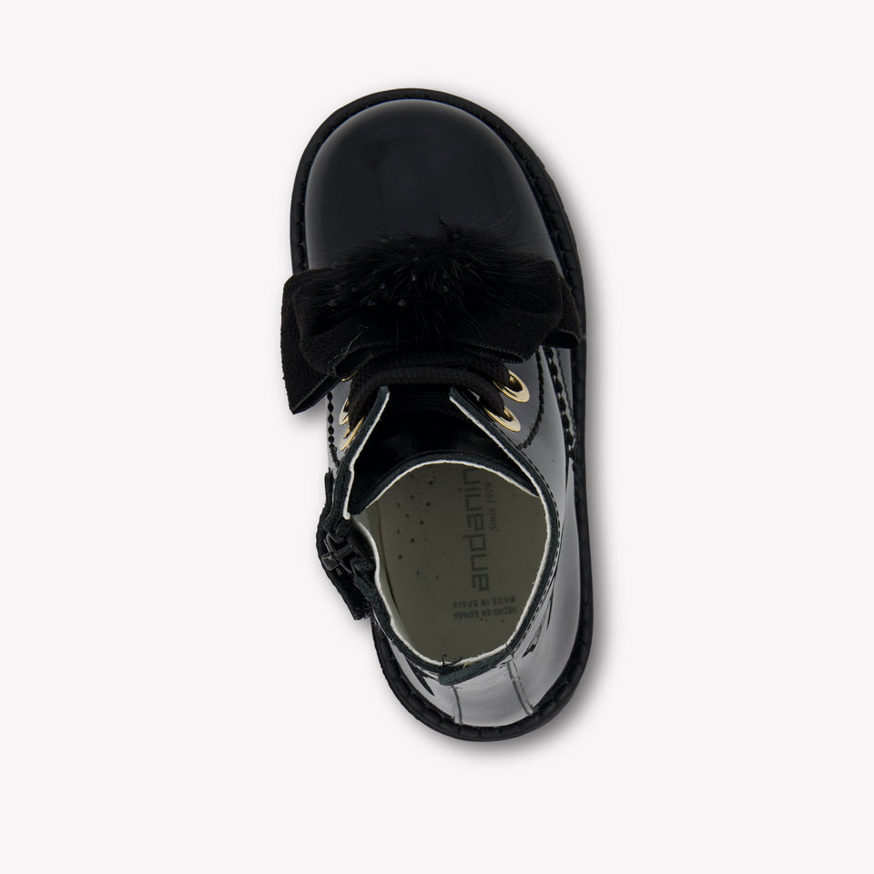 Andanines Meisjes Laarzen In Zwart