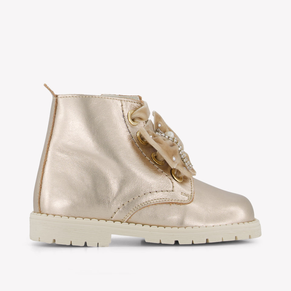 Andanes Girls Boots  Gold