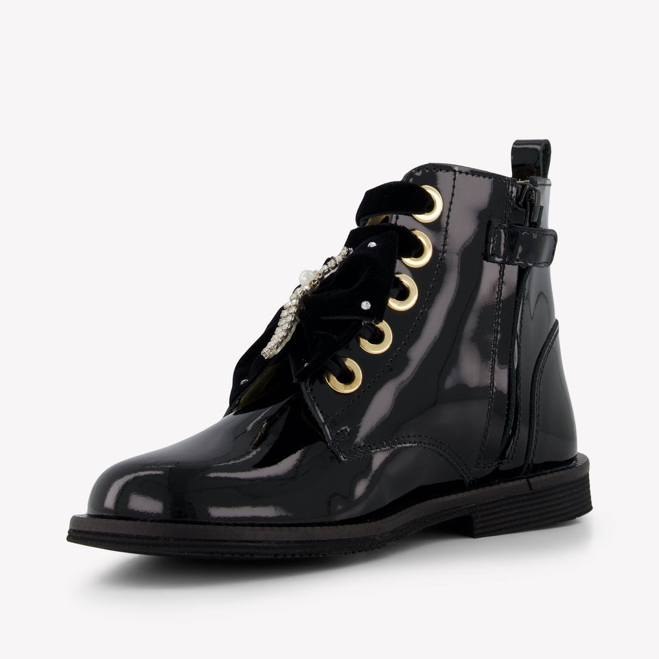 Andanines Meisjes Laarzen In Zwart