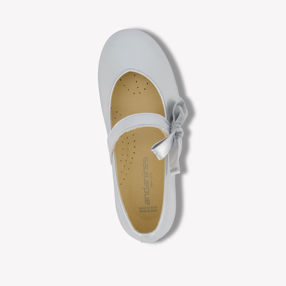 Andanes Girls Shoes  Silver