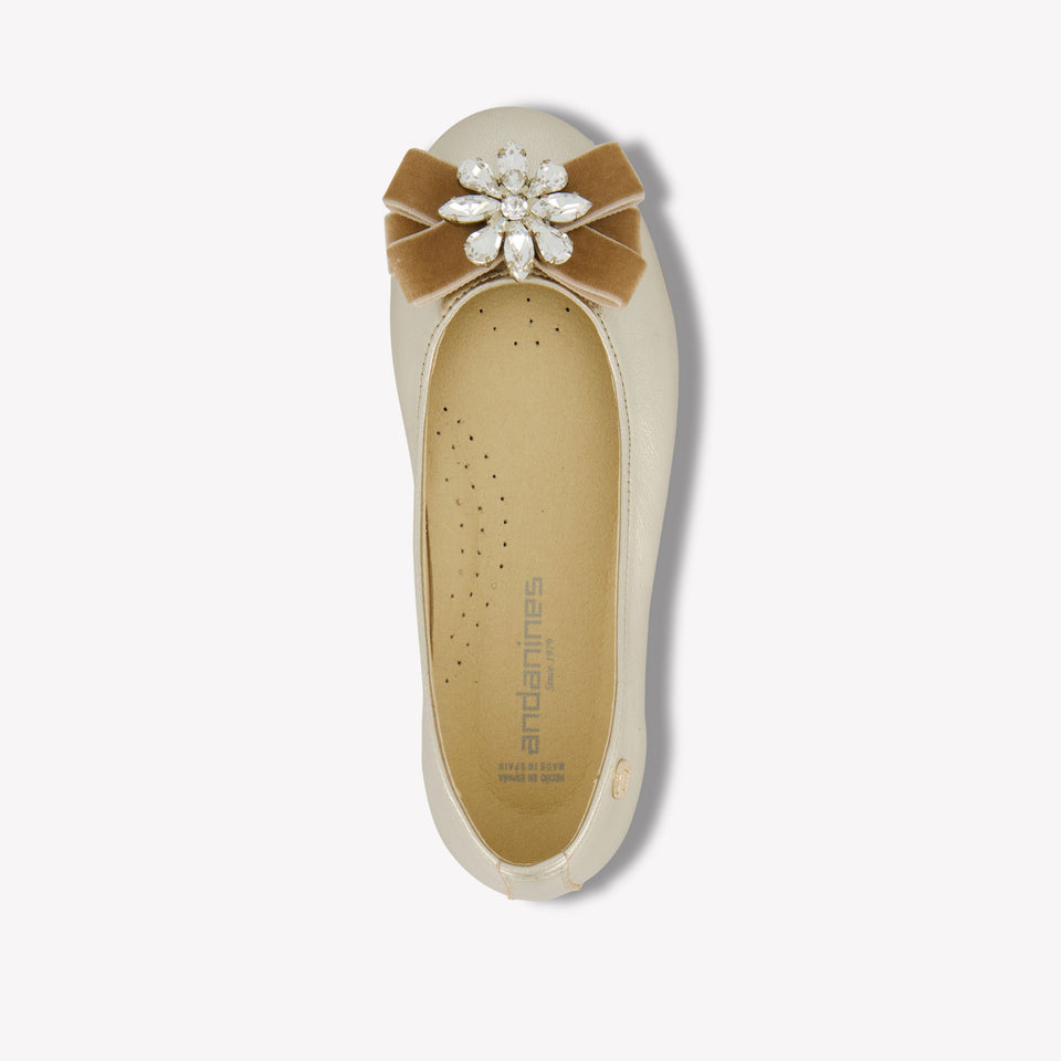 Andanes Girls Shoes  Gold