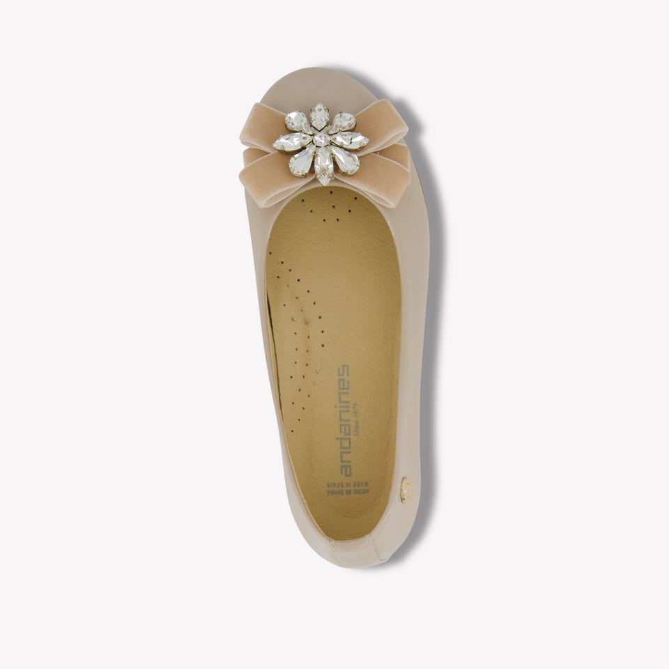 Andanes Girls Shoes  Beige