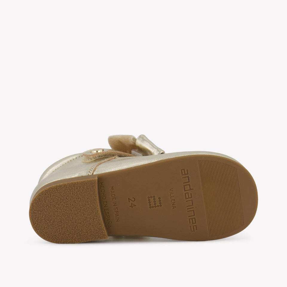 Andanes Girls Shoes  Gold
