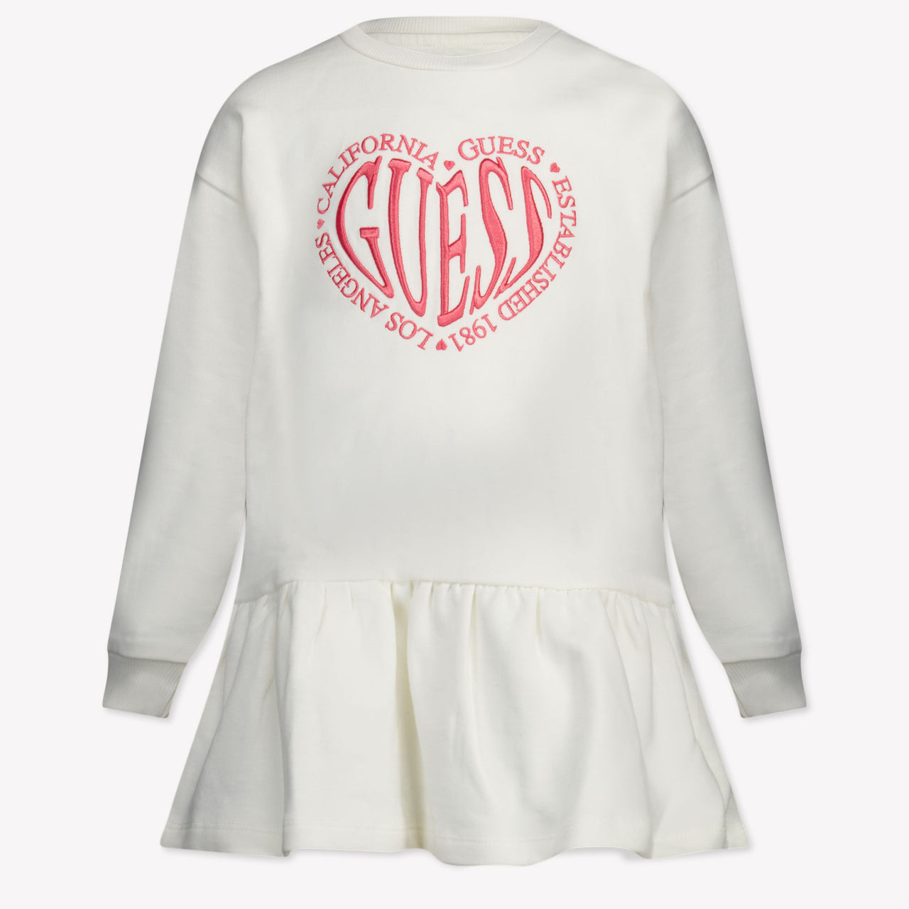 Guess Kids Girls Dress Offwhite