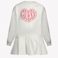 Guess Kids Girls Dress Offwhite