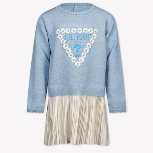 Guess Kids Girls Dress Light Blue