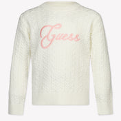 Guess Kinder Meisjes Trui In Off White