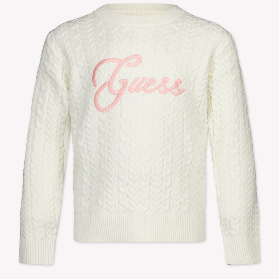 Guess Kinder Meisjes Trui In Off White