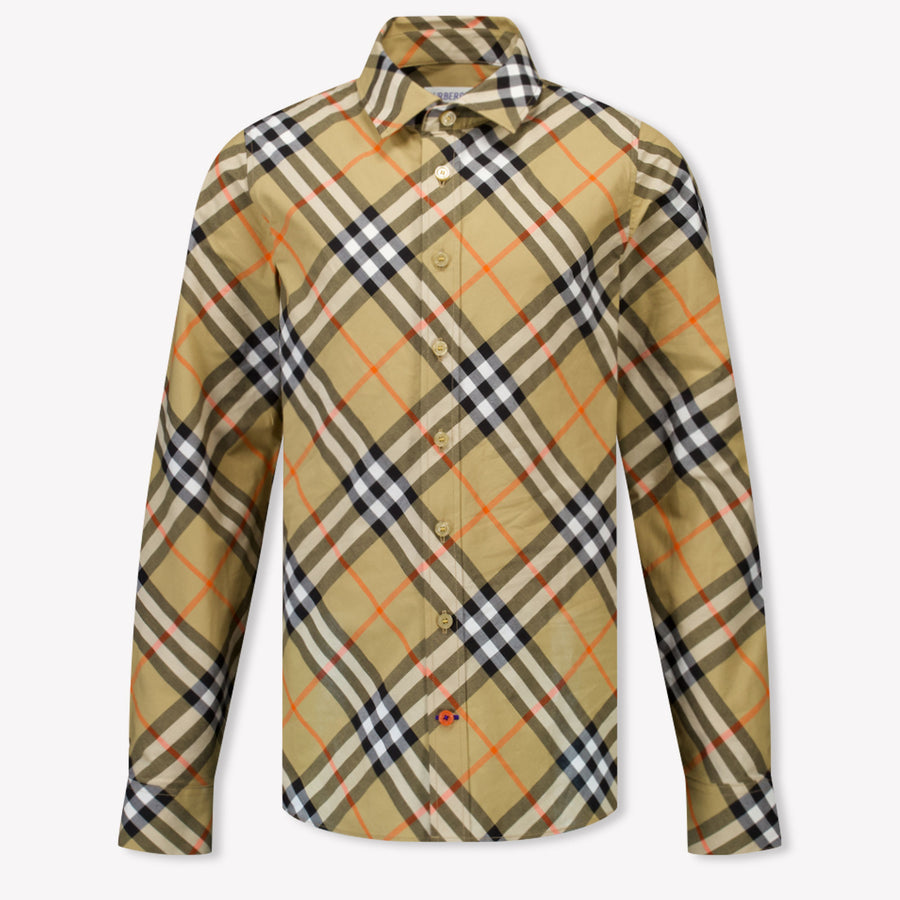 Burberry Owen Boys Blouse in Beige