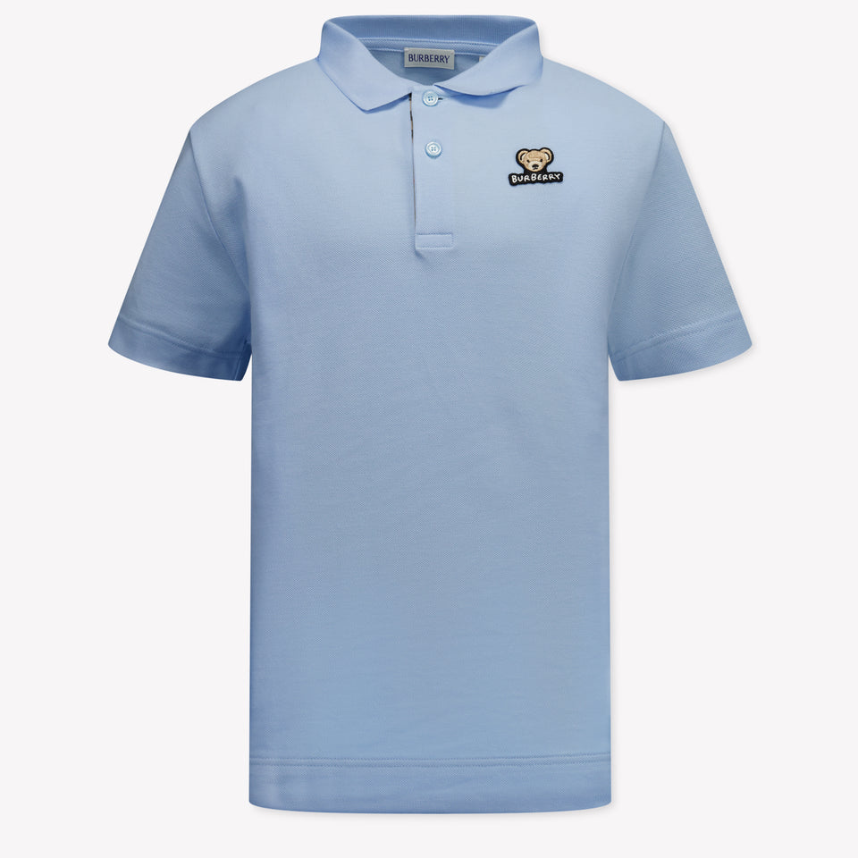 Burberry Kids Boys Polo  Light Blue