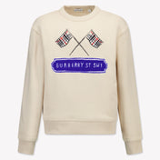 Burberry Kinder Jongens Trui In Licht Beige