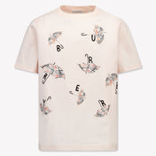 Burberry Kids Girls  T-Shirt Light Pink