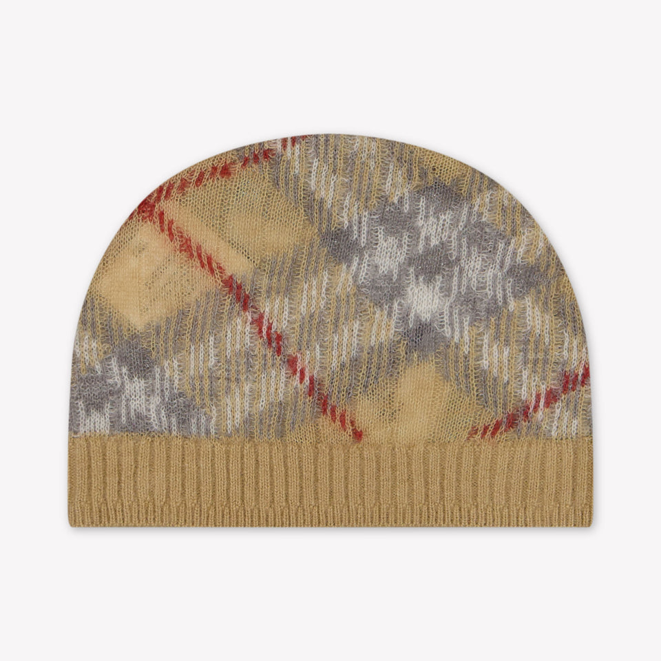 Burberry Ginny Baby Unisex Hoed In Licht Beige