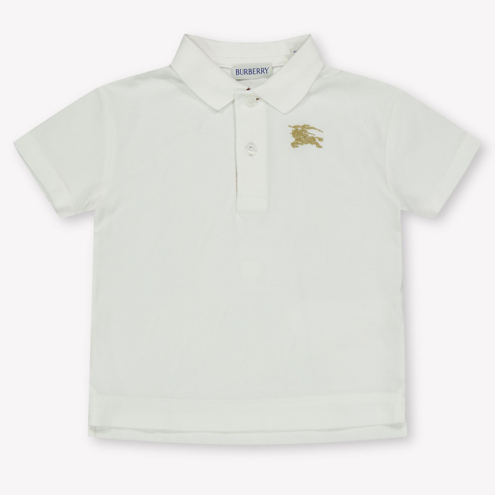 Burberry Baby Jongens Polo In Wit
