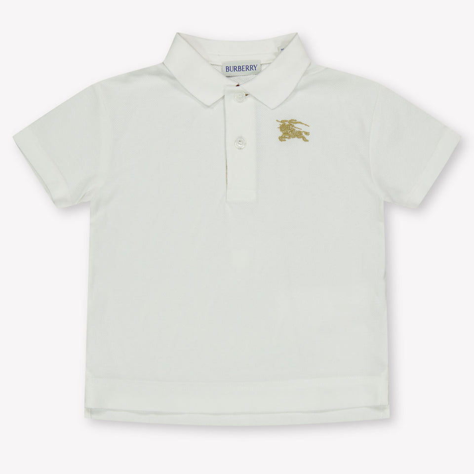 Burberry Baby Boys Polo  White