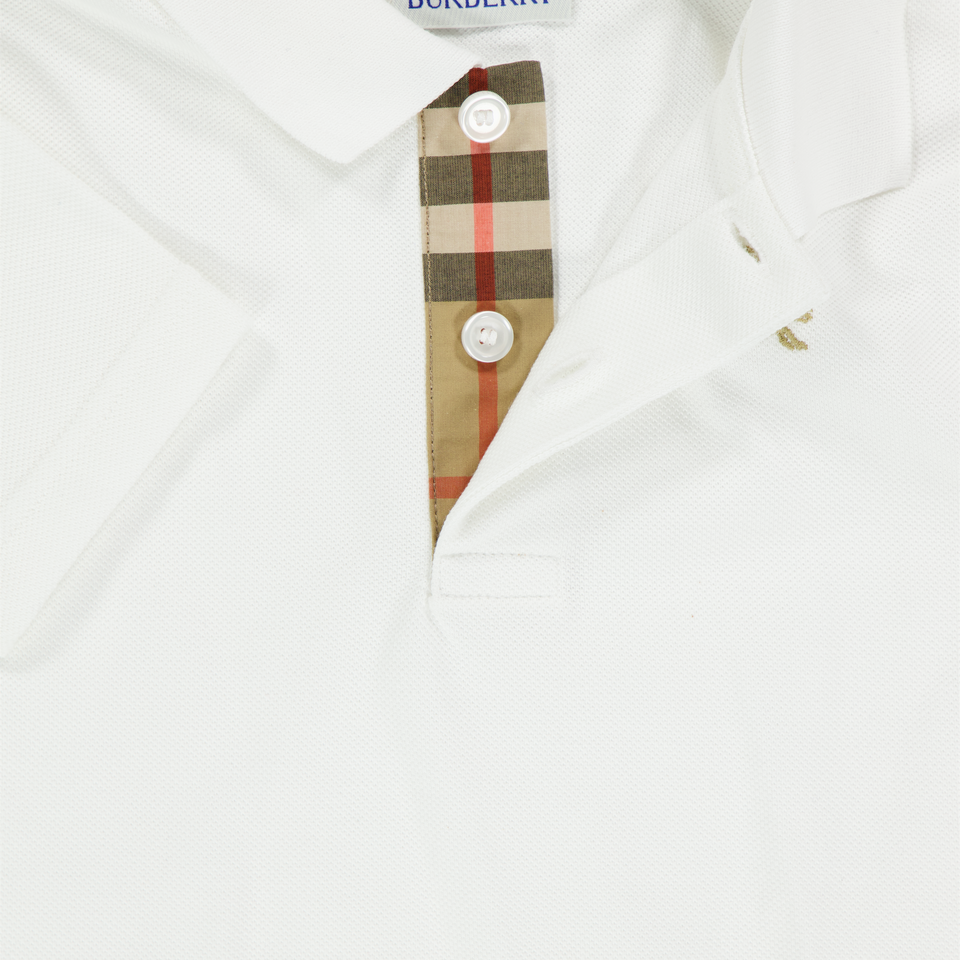 Burberry Baby Boys Polo  White