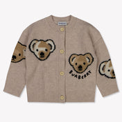 Burberry Baby Unisex Vest In Licht Beige