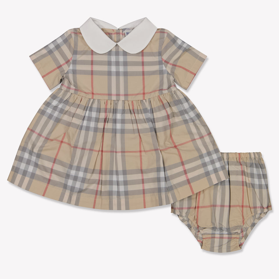 Burberry Geralde Baby Girls Dress  Light Beige