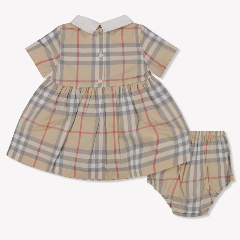 Burberry Geralde Baby Girls Dress  Light Beige