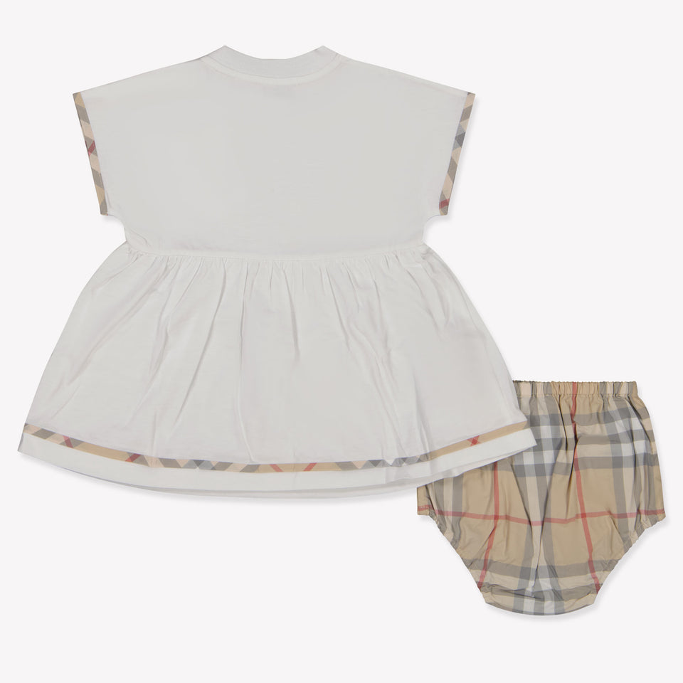Burberry Lea Baby Meisjes Jurk In Wit