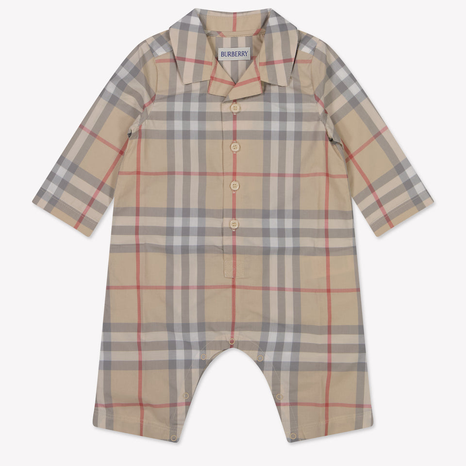 Burberry Andreas Baby Boys Playsuit  Light Beige