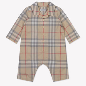 Burberry Andreas Baby Boys Playsuit  Light Beige