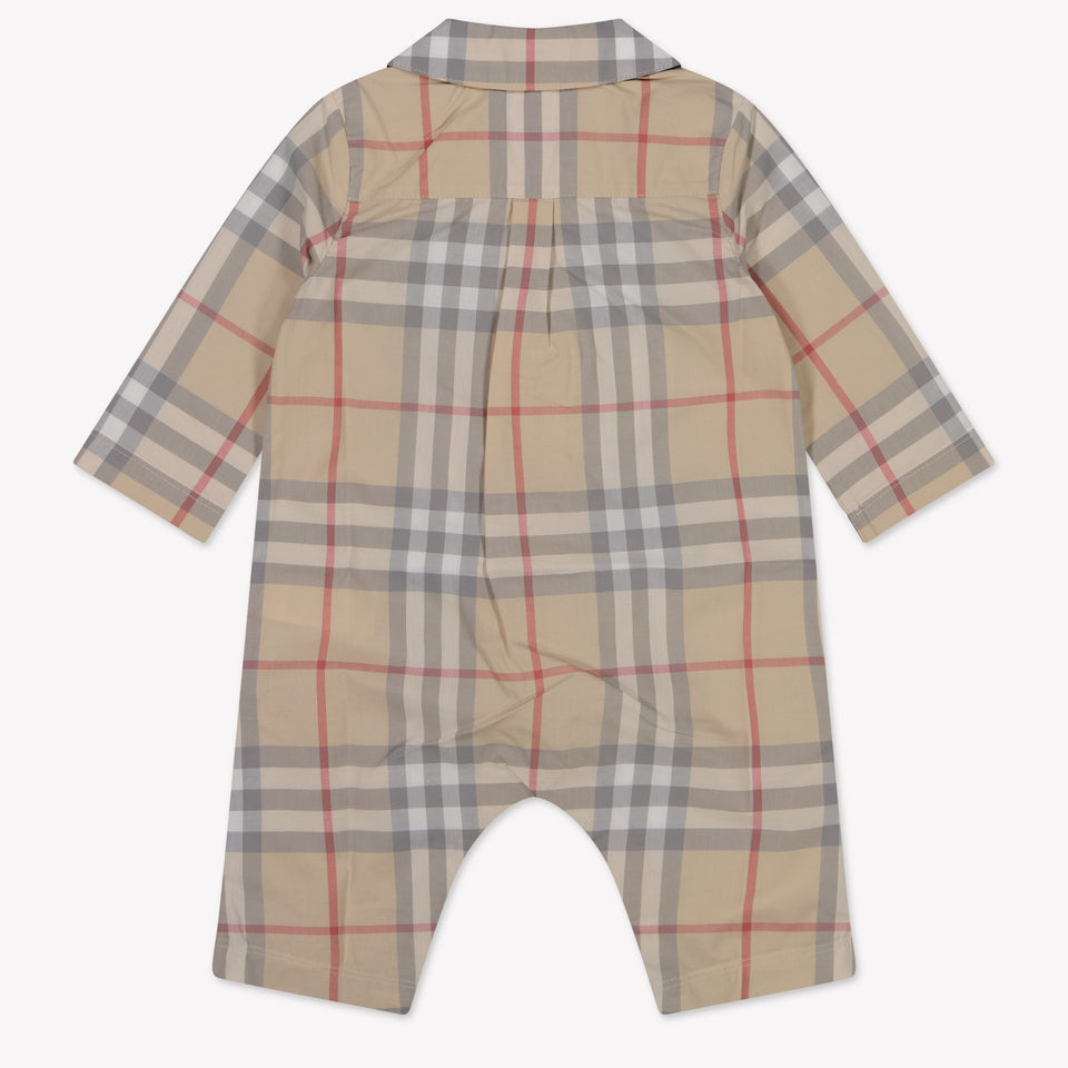 Burberry Andreas Baby Boys Playsuit  Light Beige