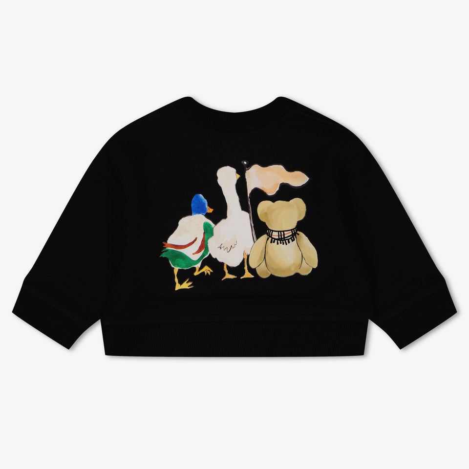Burberry Baby Unisex Trui In Zwart