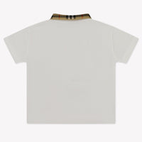 Burberry Baby Jongens Polo In Wit