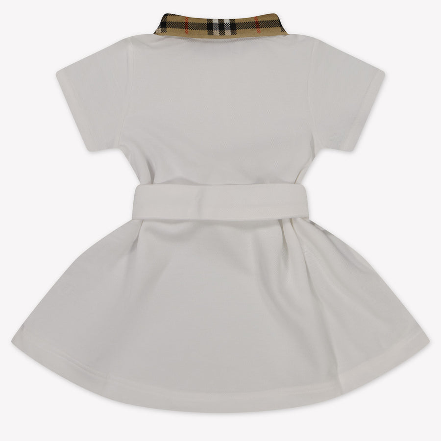 Burberry Astrid Baby Meisjes Jurk In Wit