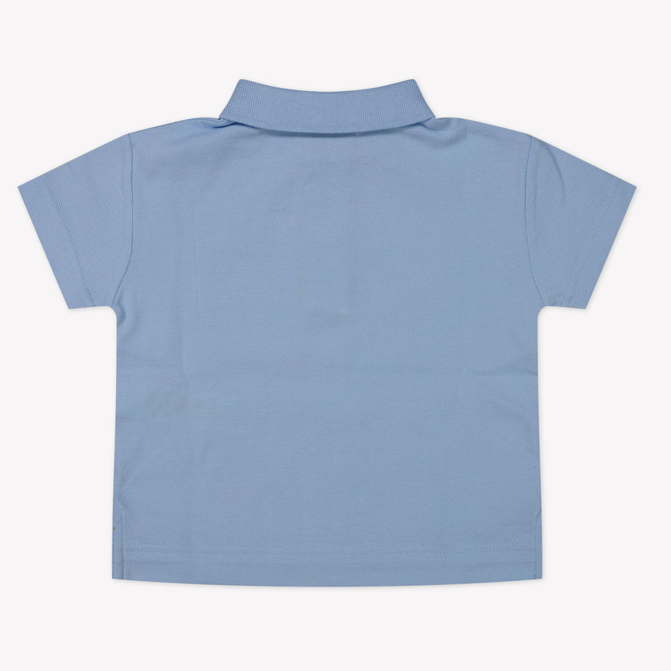 Burberry Baby Jongens Polo In Licht Blauw