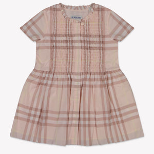 Burberry Rose Baby Meisjes Jurk In Licht Roze