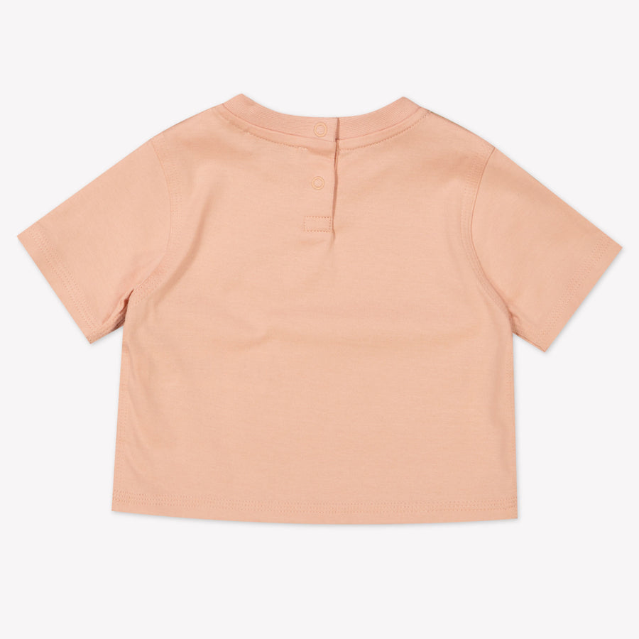 Burberry Baby Meisjes T-Shirt In Licht Roze