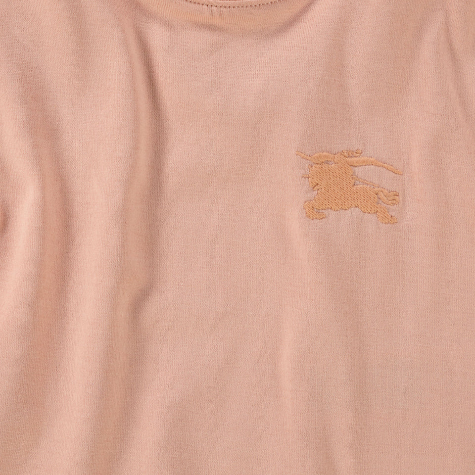 Burberry Baby Girls T-Shirt  Light Pink