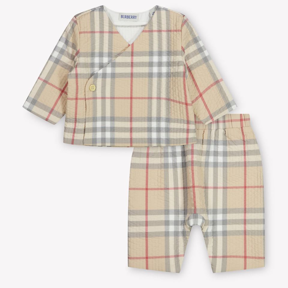 Burberry Baby Unisex Playsuit  Light Beige