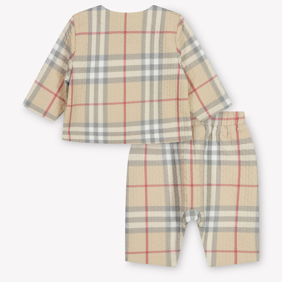 Burberry Baby Unisex Playsuit  Light Beige