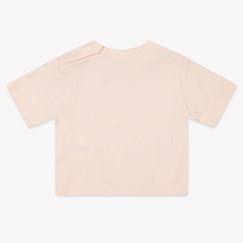 Burberry Baby Meisjes T-Shirt In Licht Roze