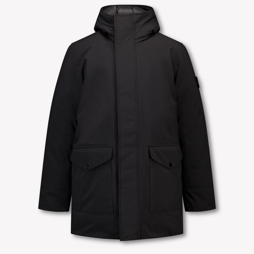 Stone Island Kids Boys Winter Jacket  Black