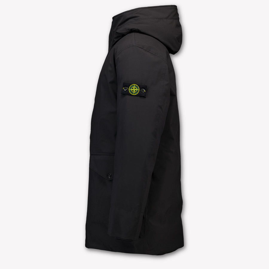 Stone Island Kids Boys Winter Jacket  Black