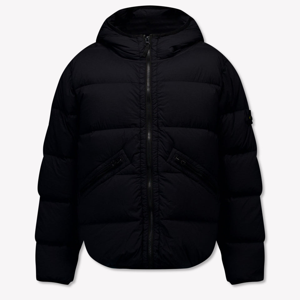Stone Island Kinder Jongens Winterjas In Zwart