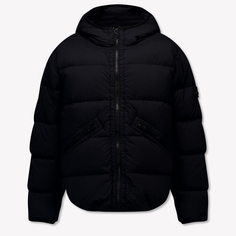 Stone Island Kinder Jongens Winterjas In Zwart
