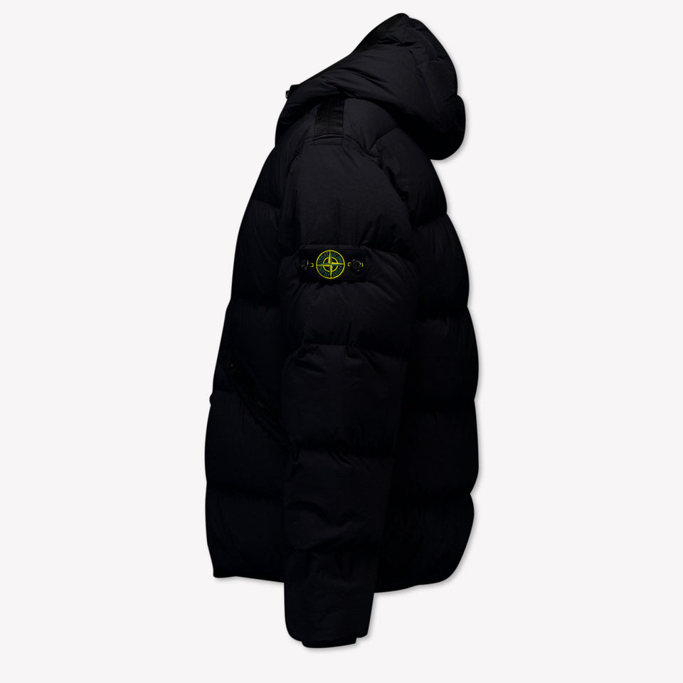 Stone Island Kinder Jongens Winterjas In Zwart