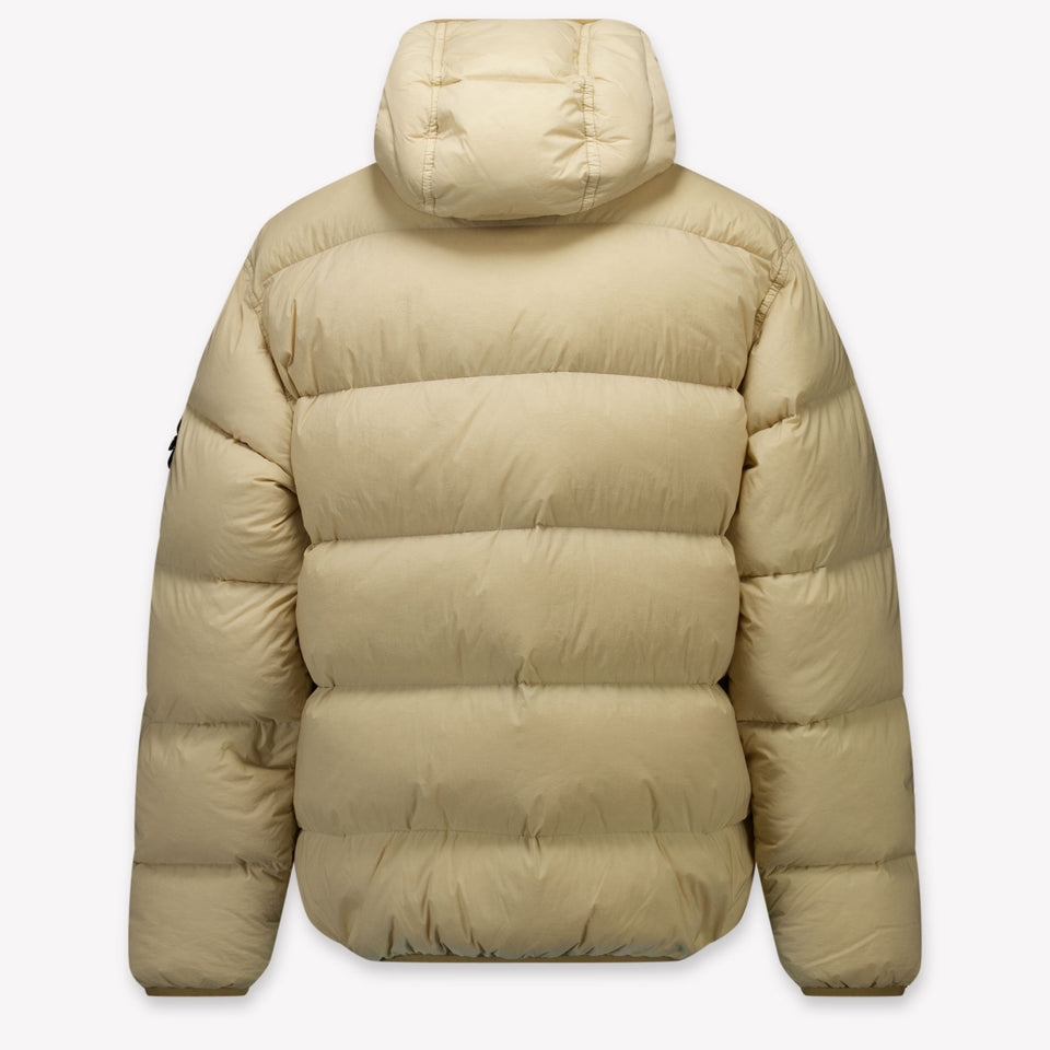 Stone Island Kinder Jongens Winterjas In Beige