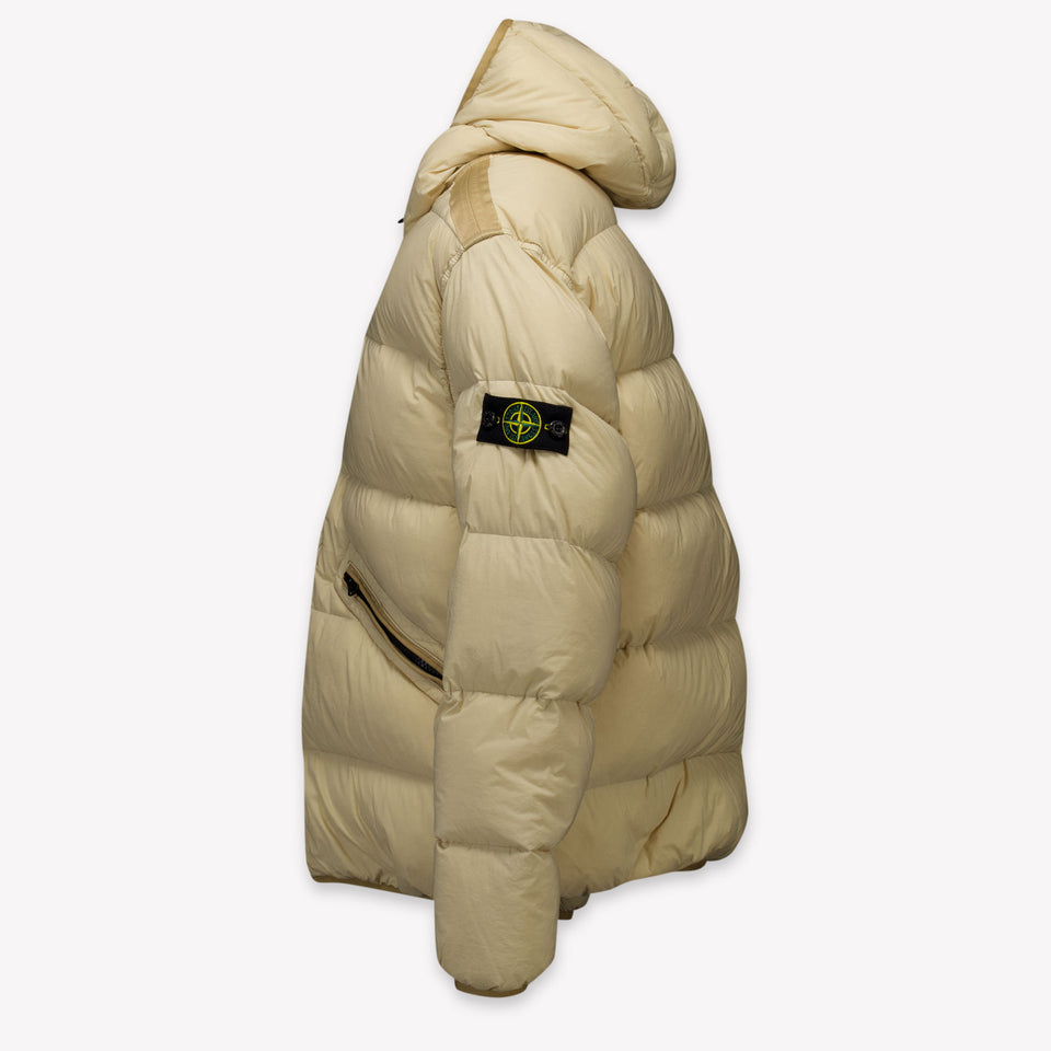 Stone Island Kinder Jongens Winterjas In Beige