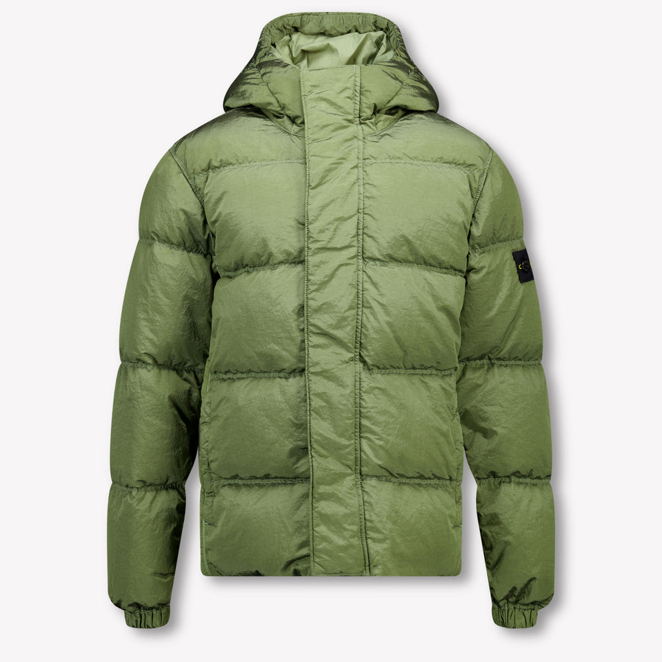 Stone Island Kids Boys Winter Jacket  Dark Green