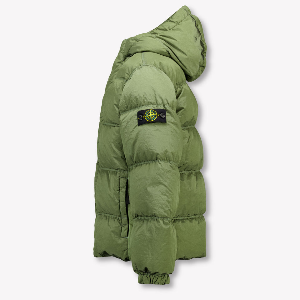 Stone Island Kids Boys Winter Jacket  Dark Green