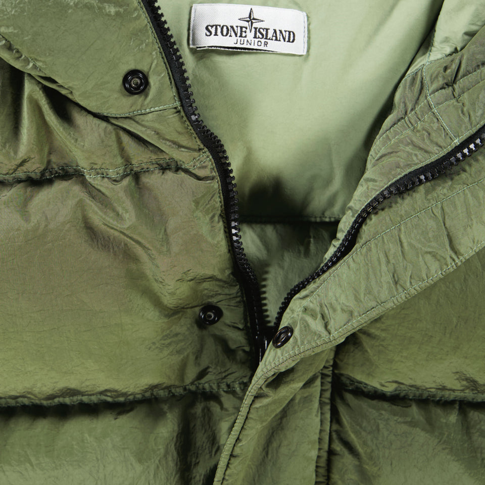 Stone Island Kids Boys Winter Jacket  Dark Green