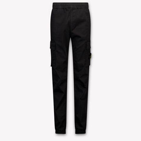 Stone Island Kids Boys  Pants Black