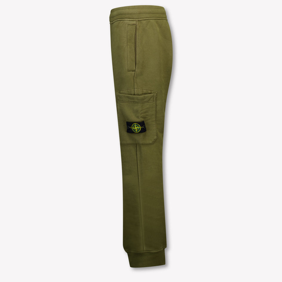Stone Island Kids Boys  Pants Army